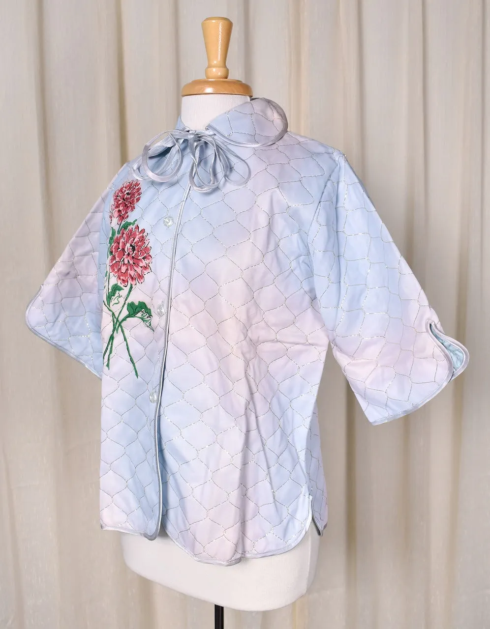 1950s Floral Pastel Bed Jacket