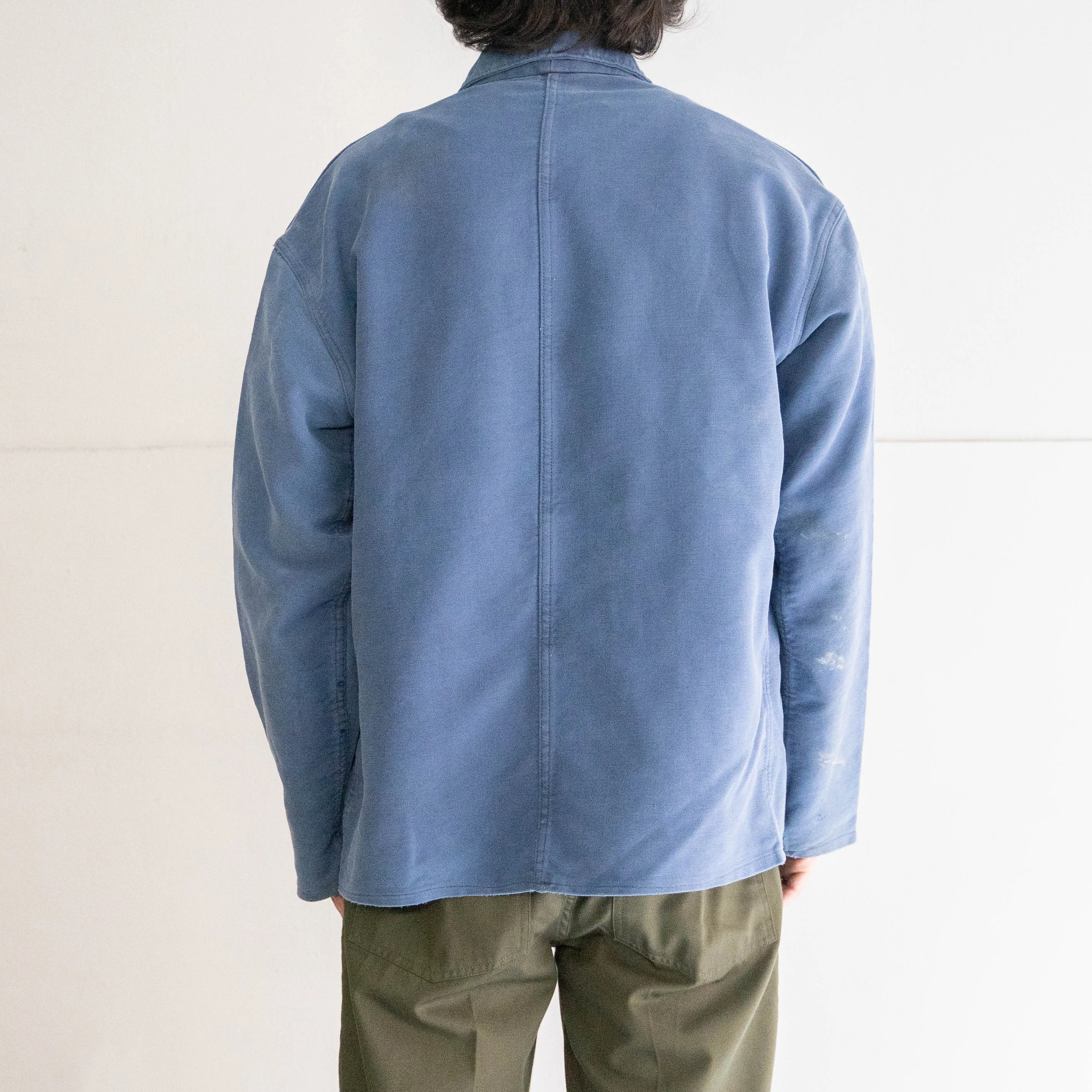 1960-70s Germany blue elephant skin work jacket