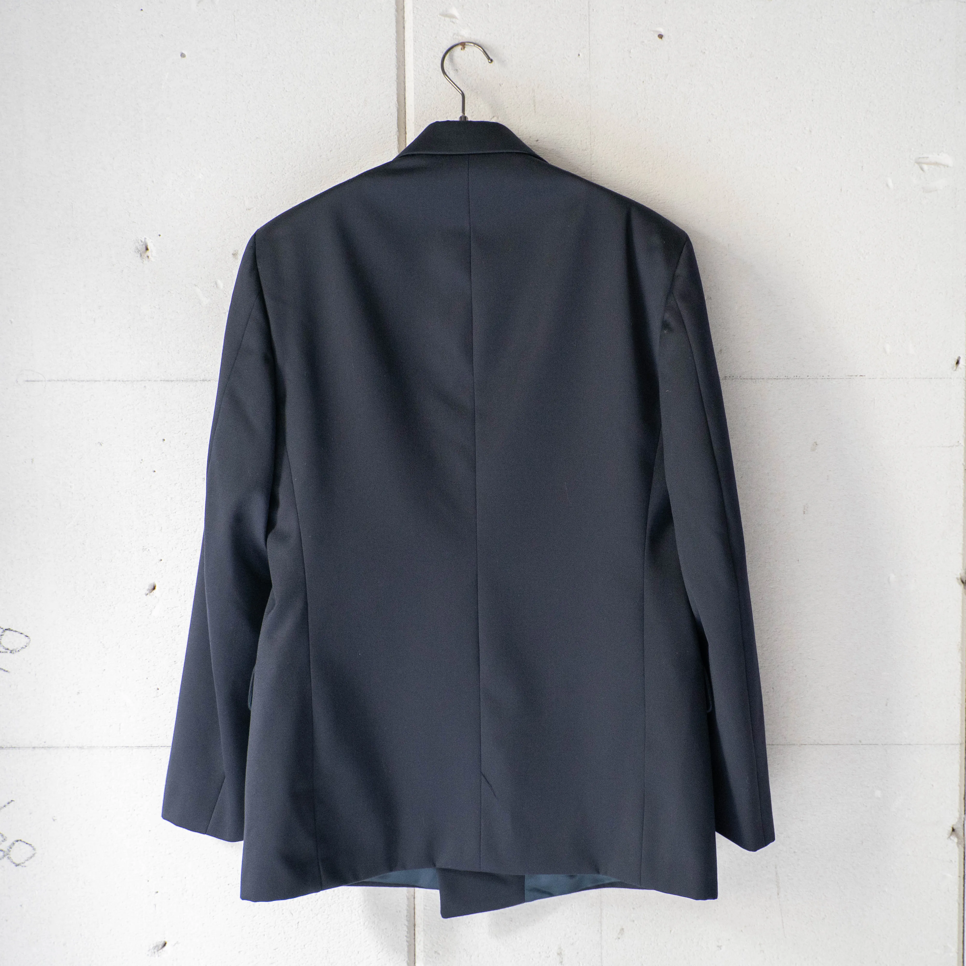 1990-00s Italian military dark navy double breasted tailored jacket 'dead stock'