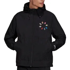 adidas Adicolor Shattered Trefoil Windbreaker Jacket Herren Black Multicolor