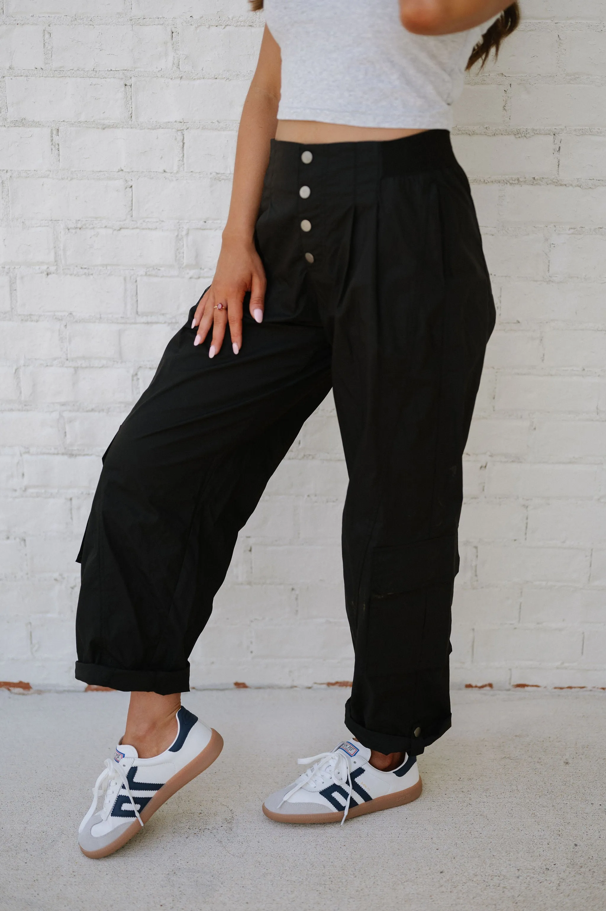 Amora High Waisted Pants- Black