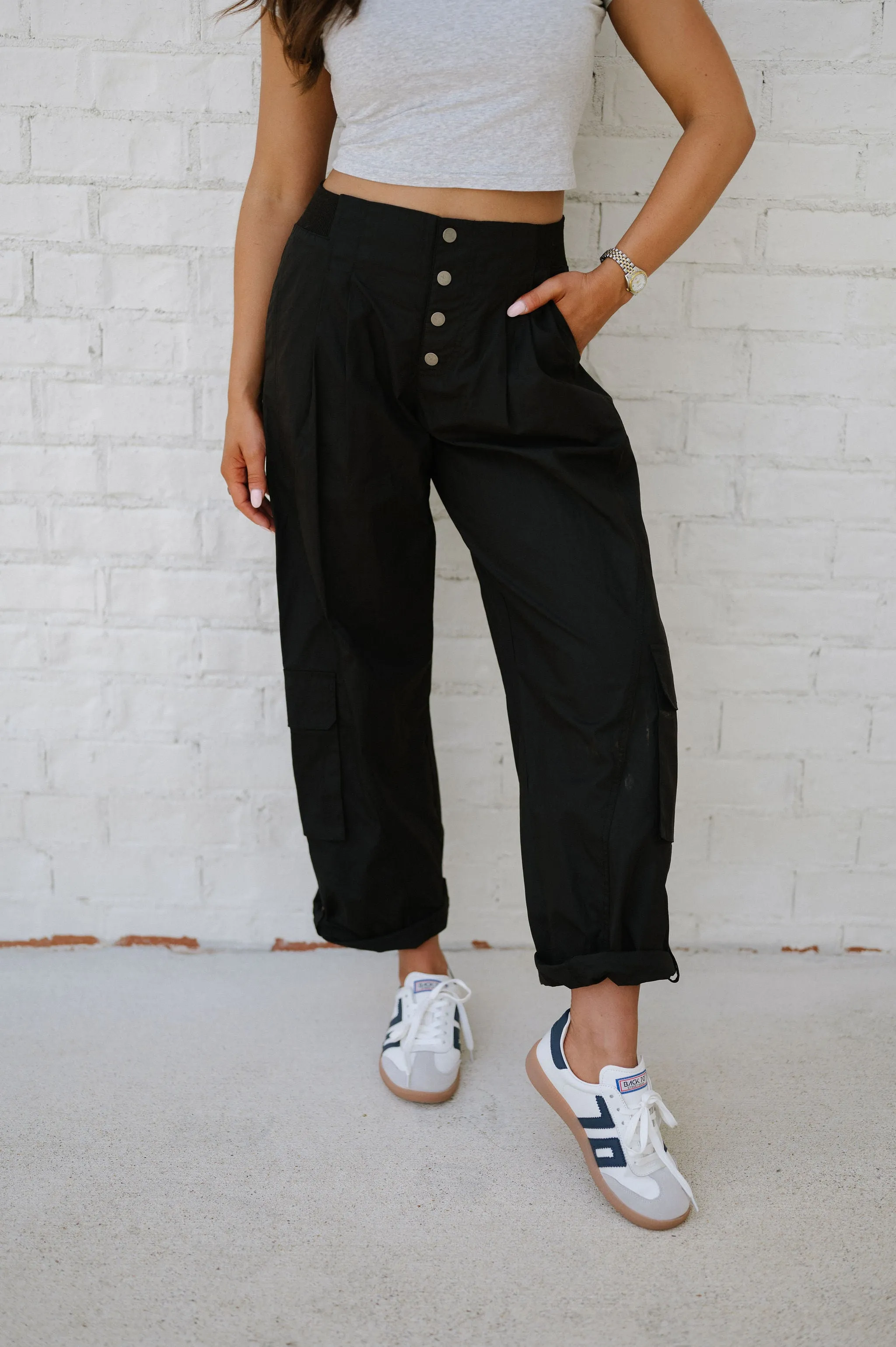 Amora High Waisted Pants- Black