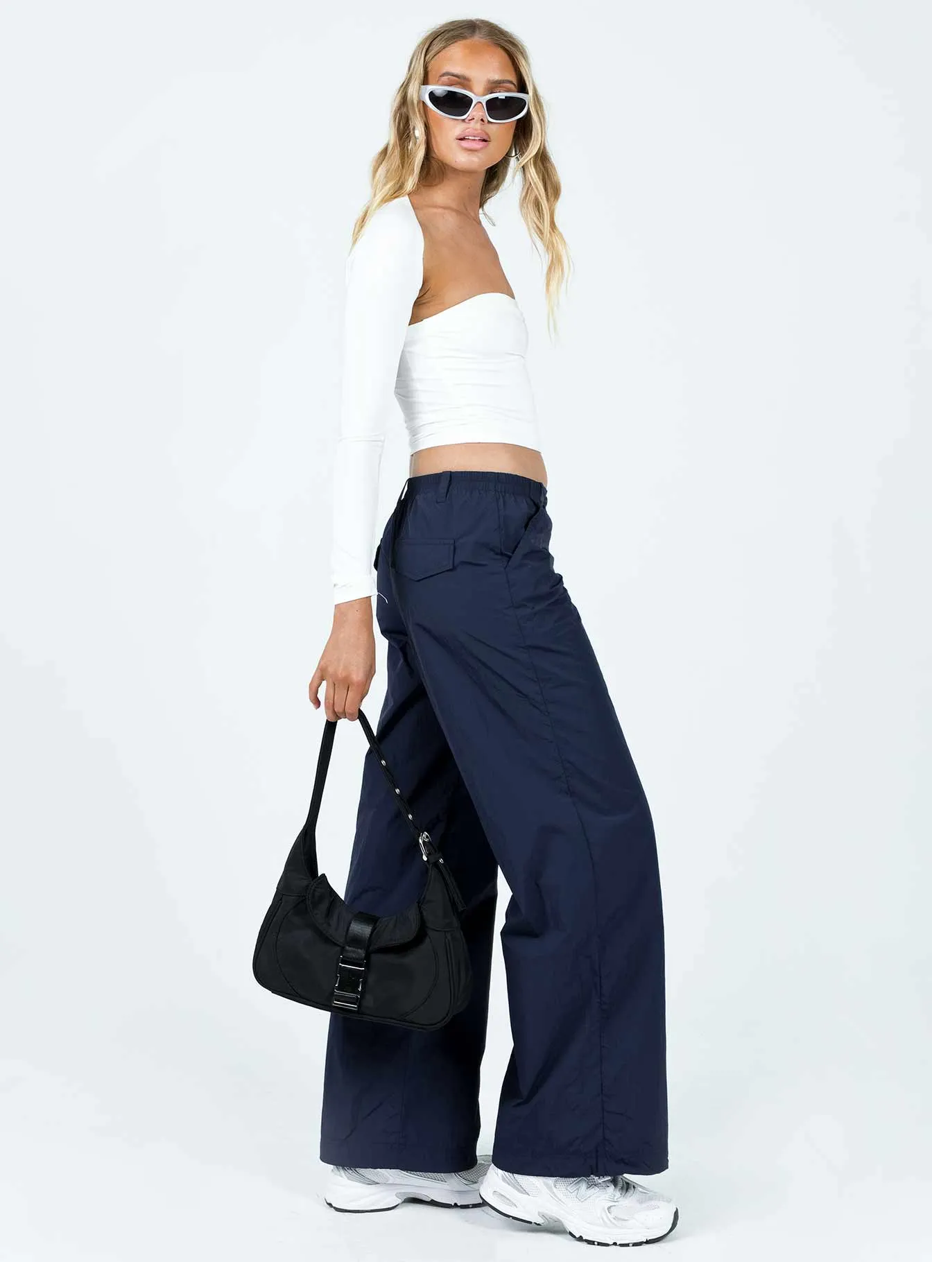 Annerley Parachute Pants Navy