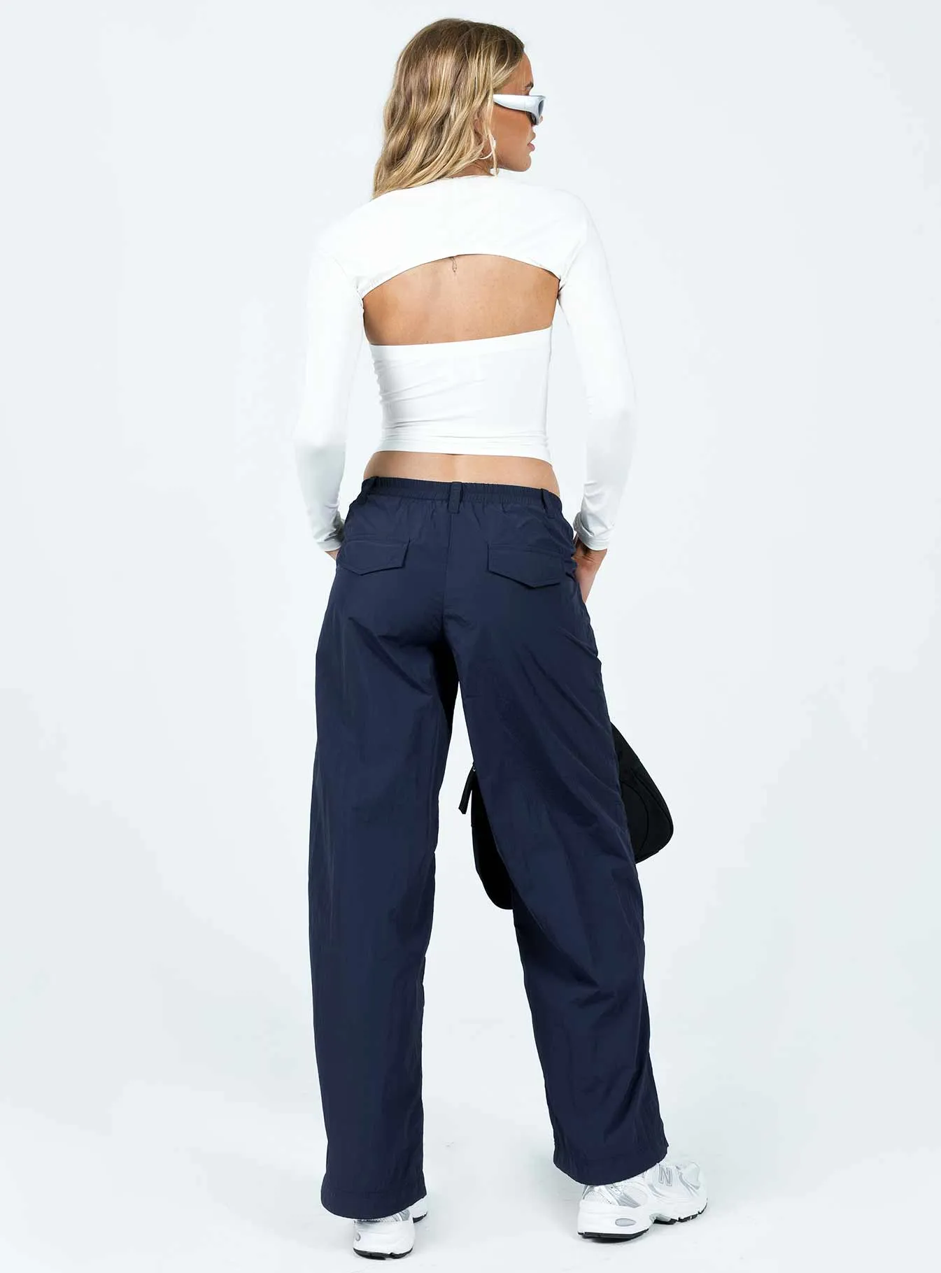 Annerley Parachute Pants Navy