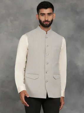 Beige Checked Regular Fit Modi Jacket | JadeBlue