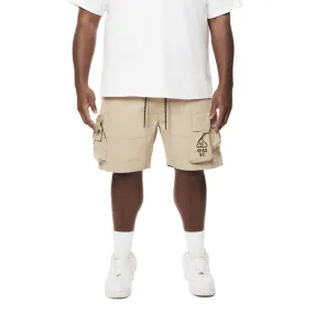 Big and Tall - Utility Windbreaker Cargo Shorts - Khaki