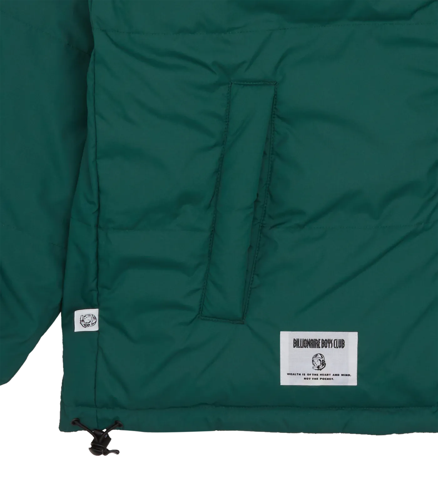 BILLIONAIRE BOYS CLUB X FIRST DOWN REVERSIBLE BUBBLE DOWN JACKET - GREEN