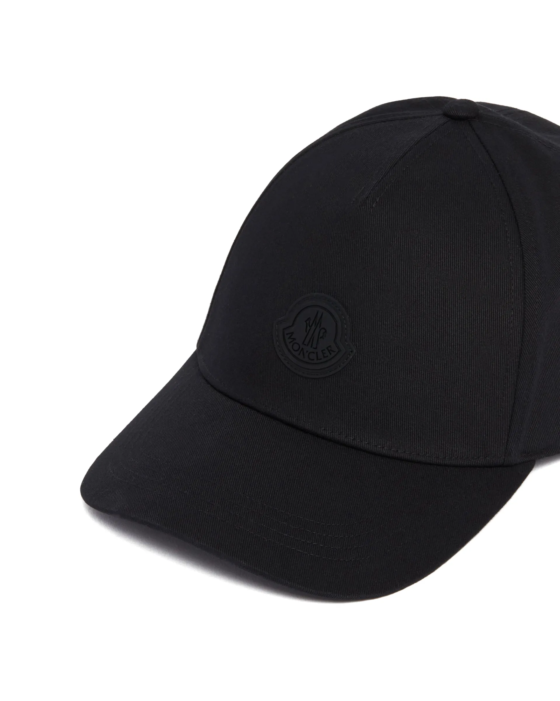 Black Cotton Logo Cap