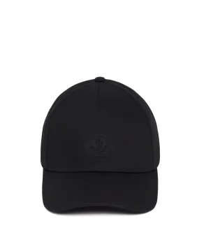 Black Cotton Logo Cap