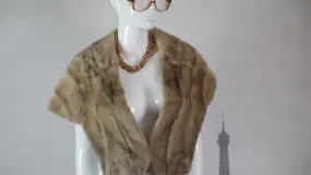 Brown Fur Stole (Fits up to a Large)