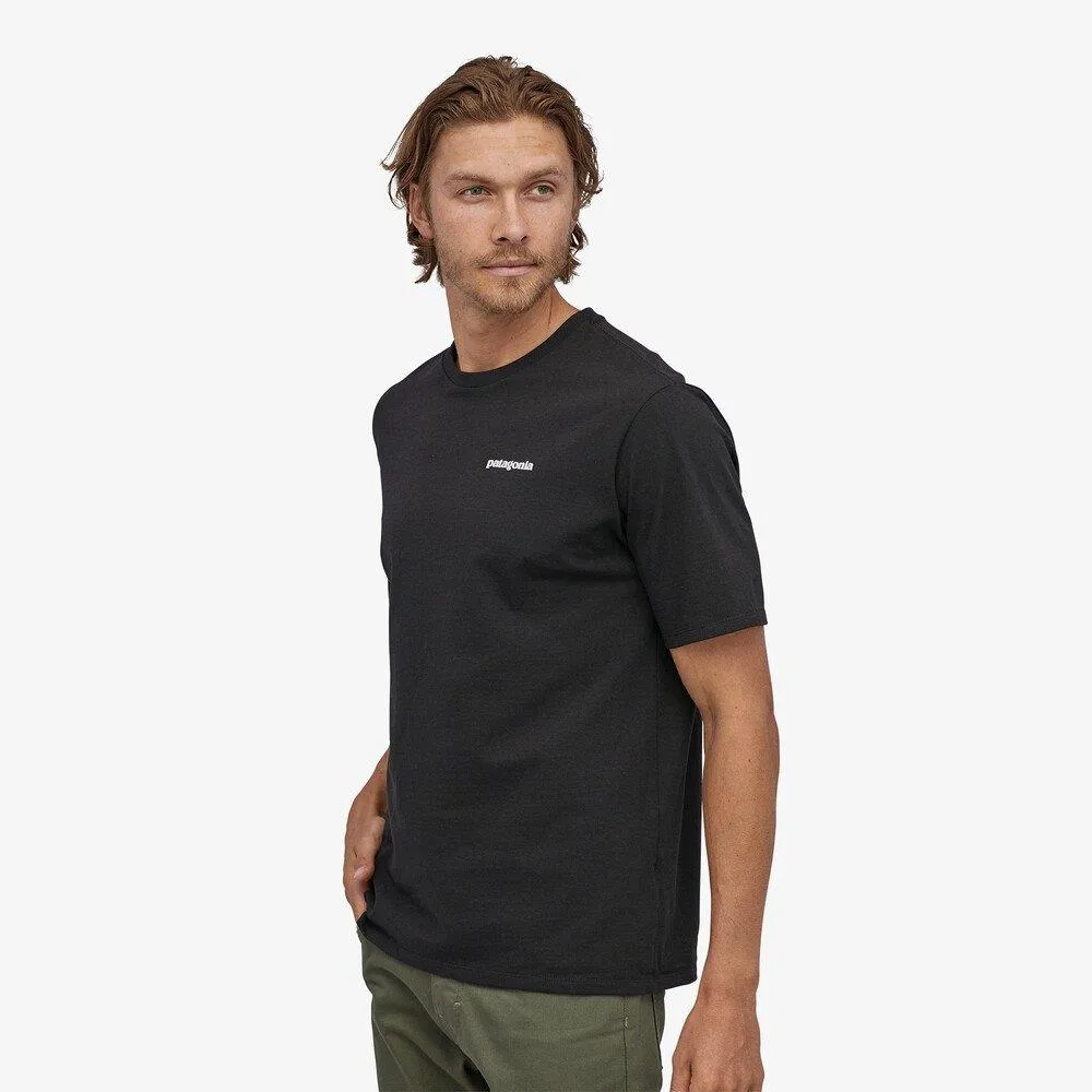 Camiseta Patagonia P-6 Logo Responsibili-Tee Negra para Hombre