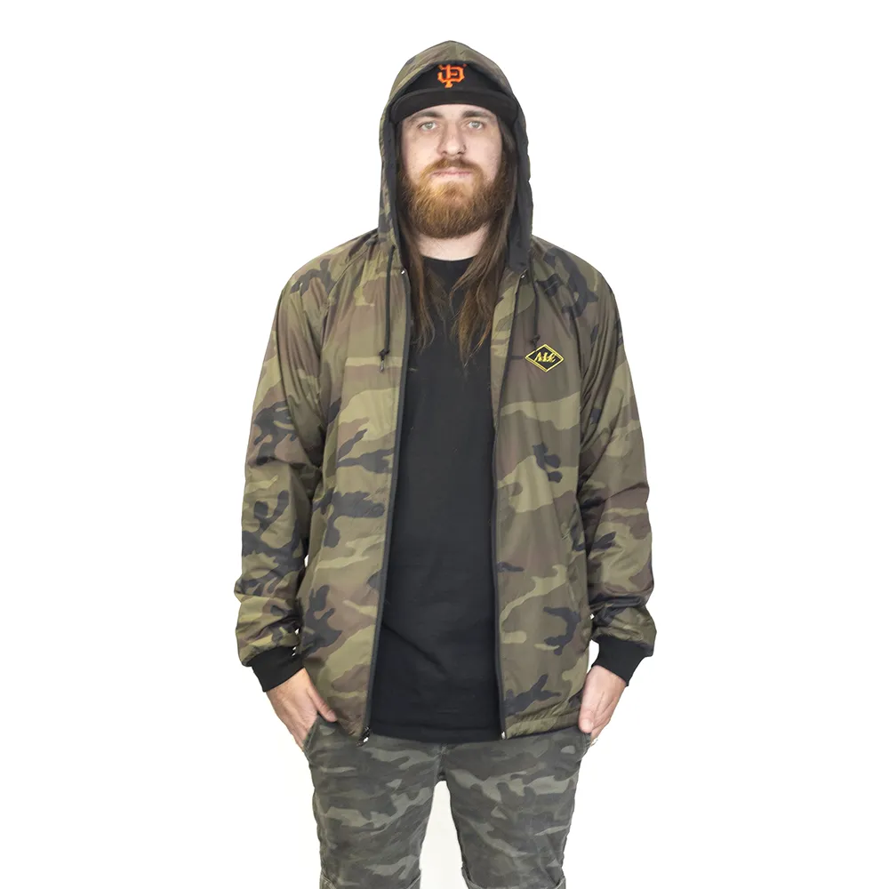 Camo Base Hooded Zip Jacket