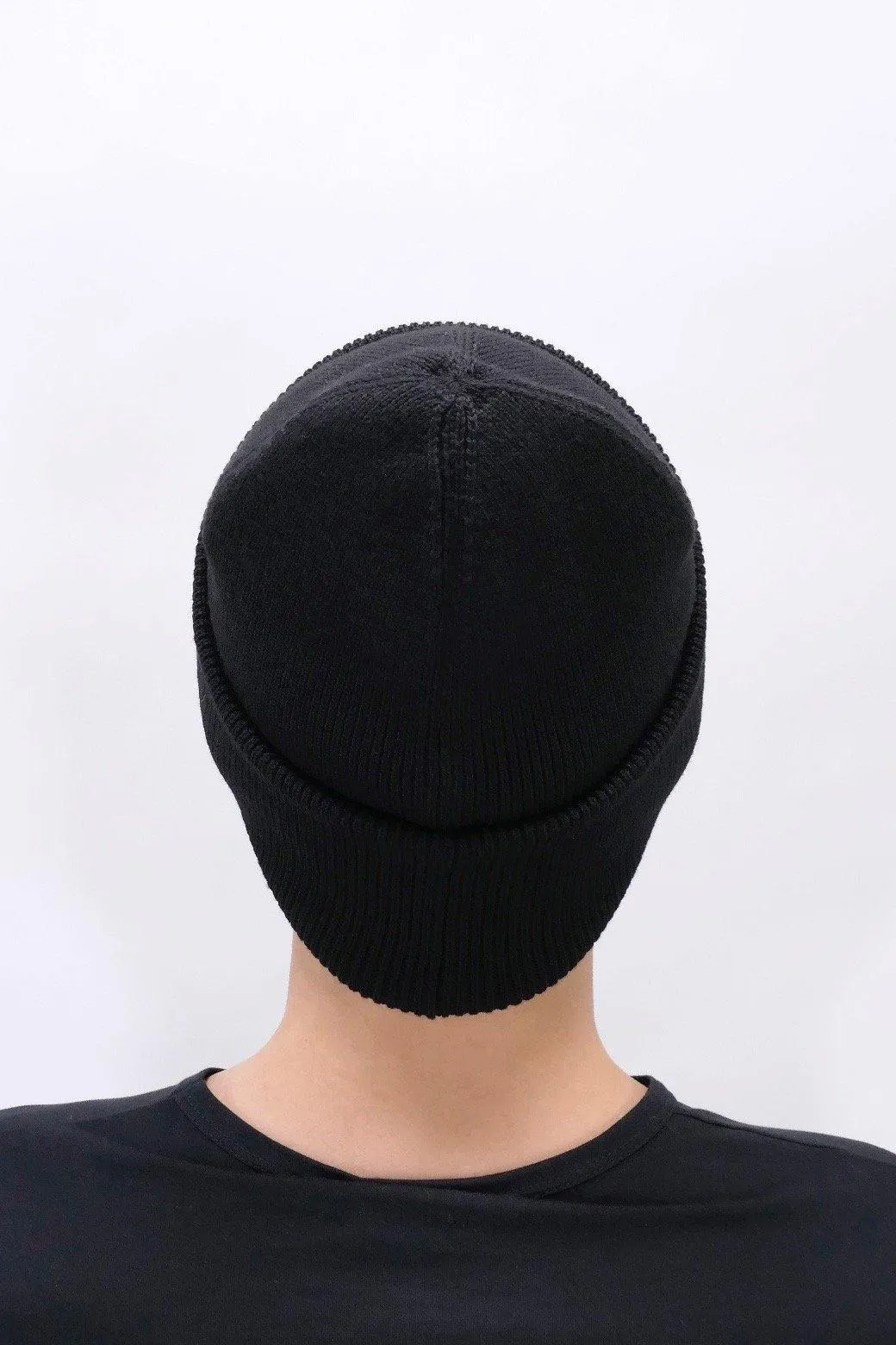 Canada Goose Mens Winter Accessories Emblem Rib Toque - Black