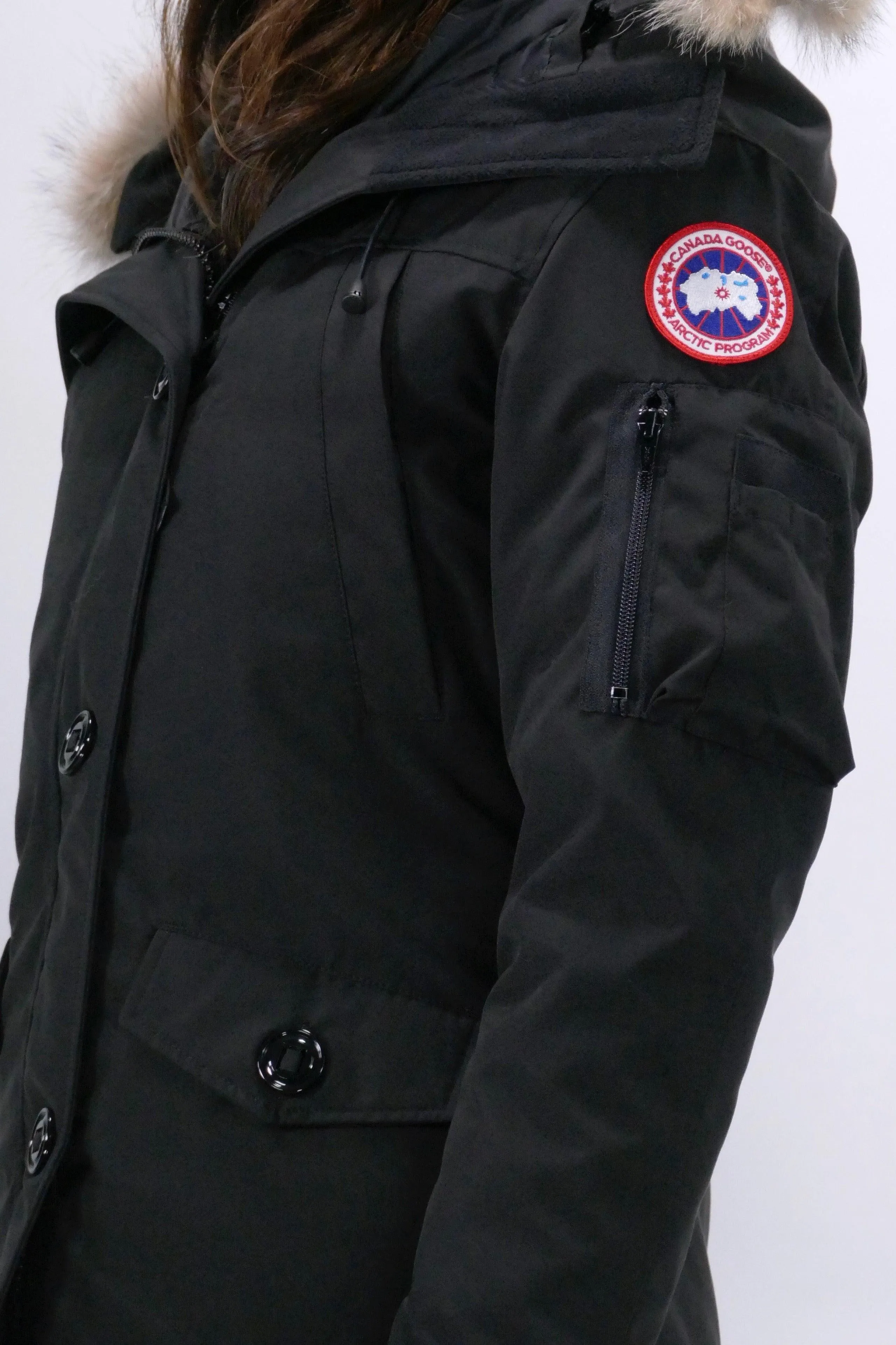 Canada Goose Womens Down *Parka Montebello  - Black