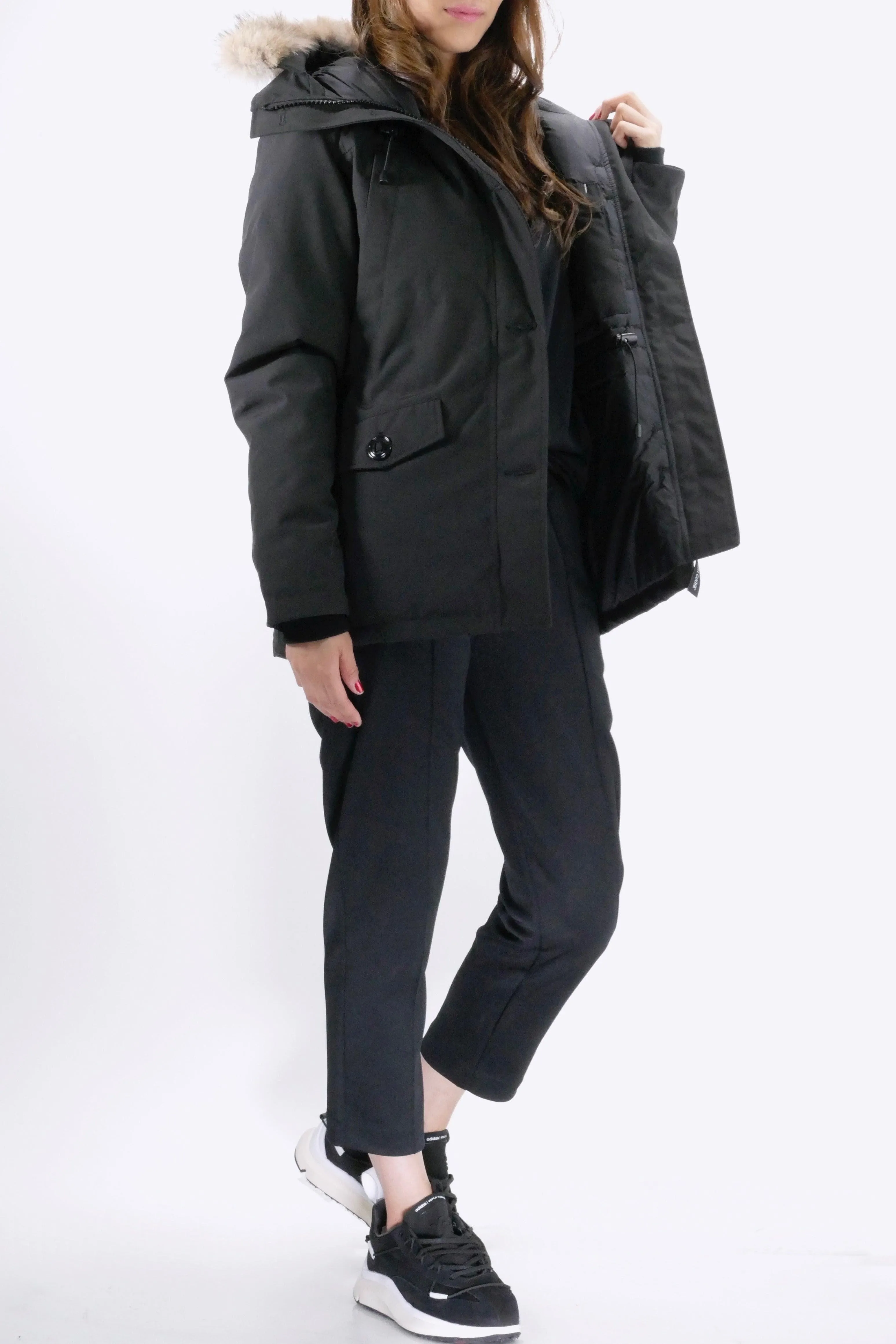 Canada Goose Womens Down *Parka Montebello  - Black