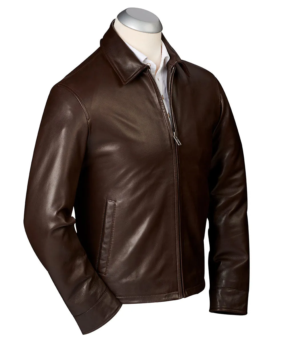 Classic Lambskin Leather Windbreaker