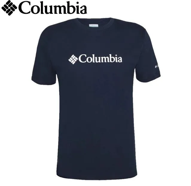 Columbia Basic Logo Navy Tee Navy