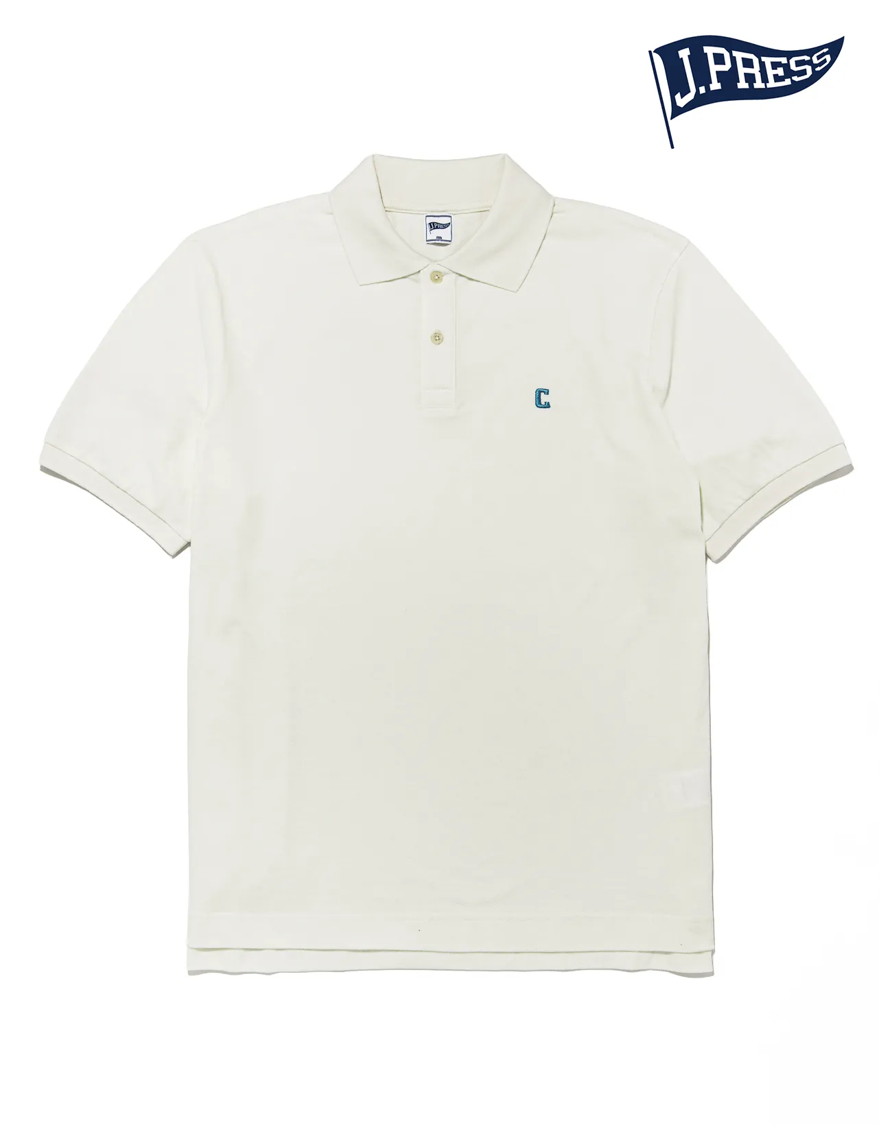 COLUMBIA GARMENT DYED POLO SHIRT - WHITE