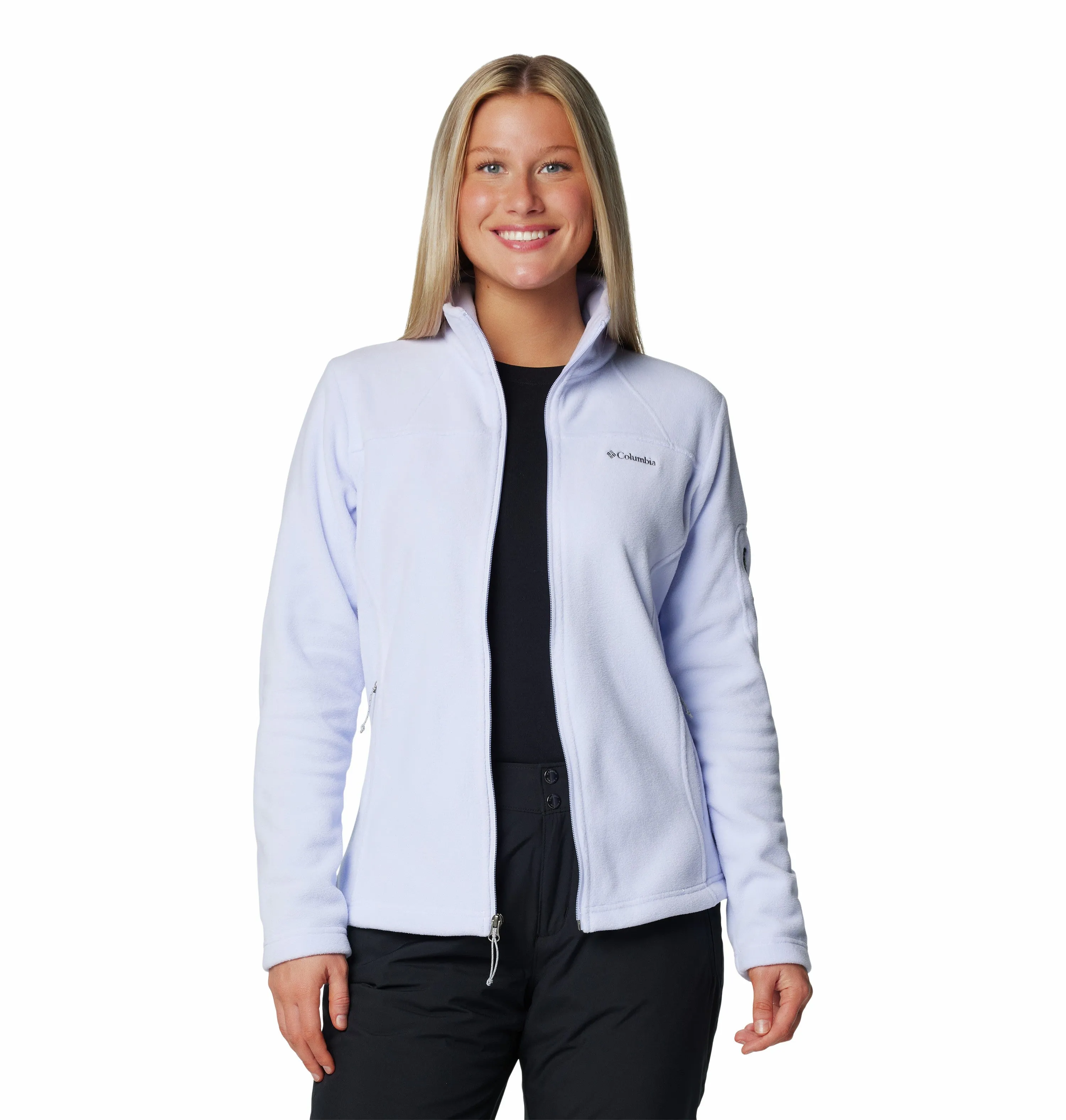 Columbia Ladies Fast Trek II regular Fit Full Zip Fleece-SNOW