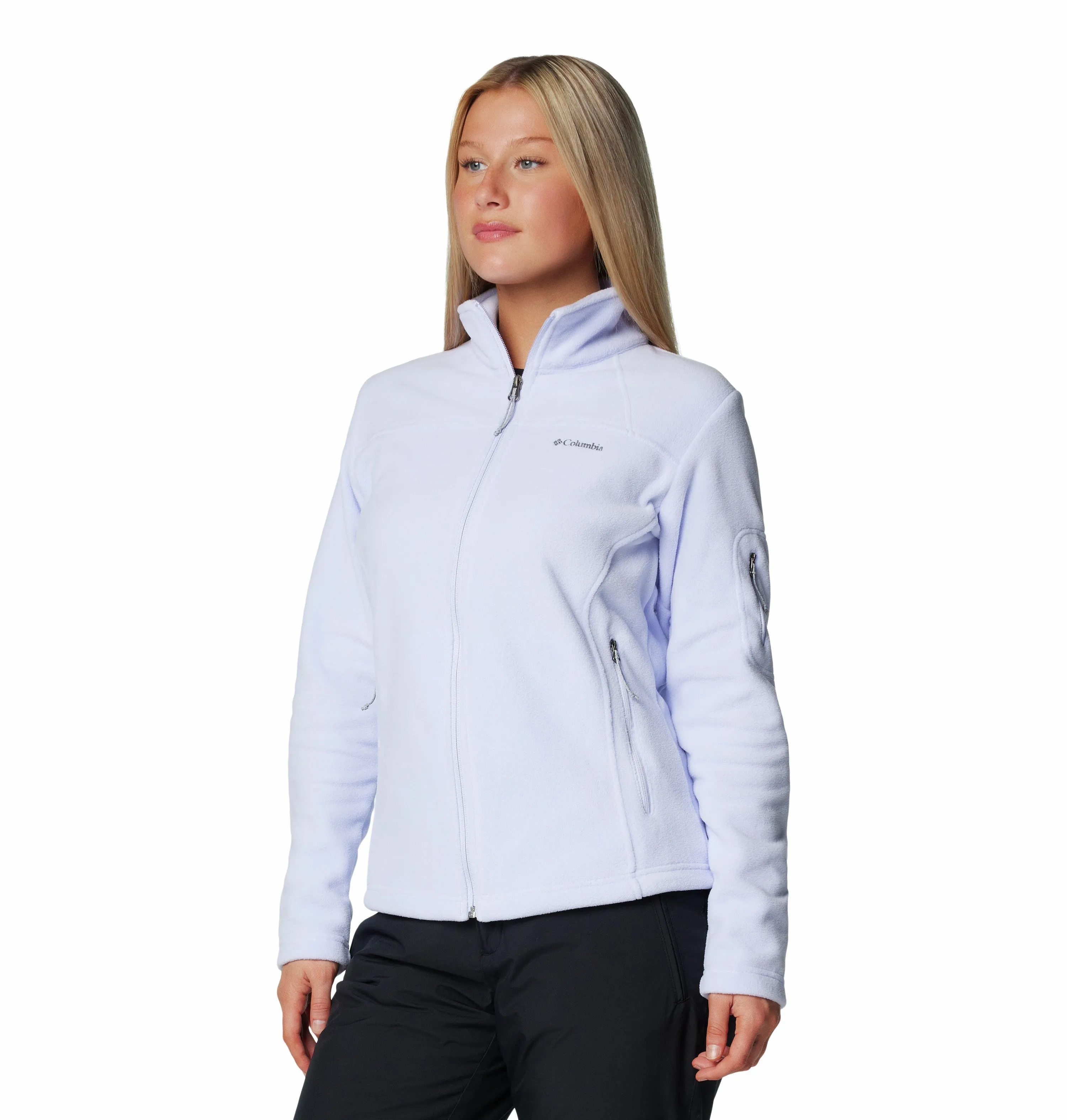 Columbia Ladies Fast Trek II regular Fit Full Zip Fleece-SNOW