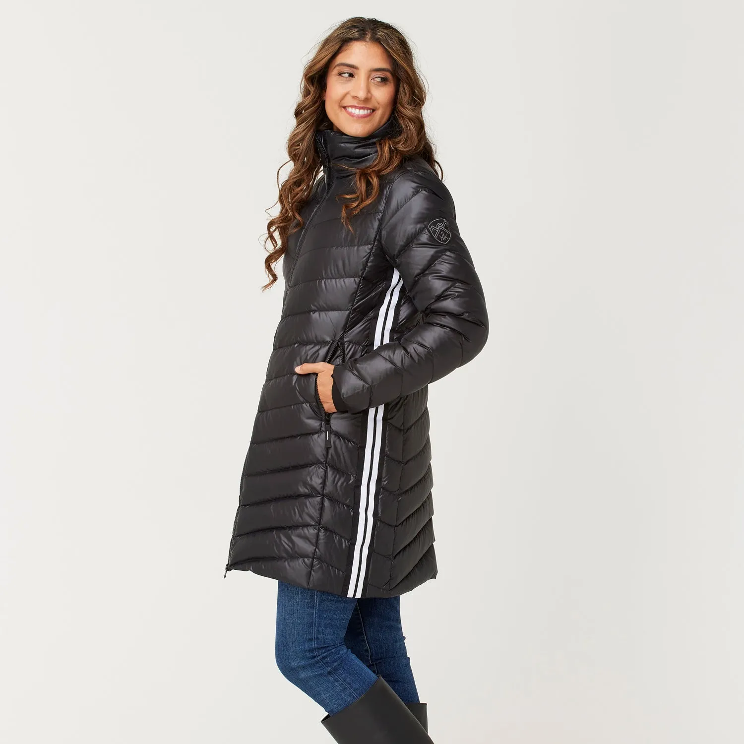 Compass Long Down Jacket