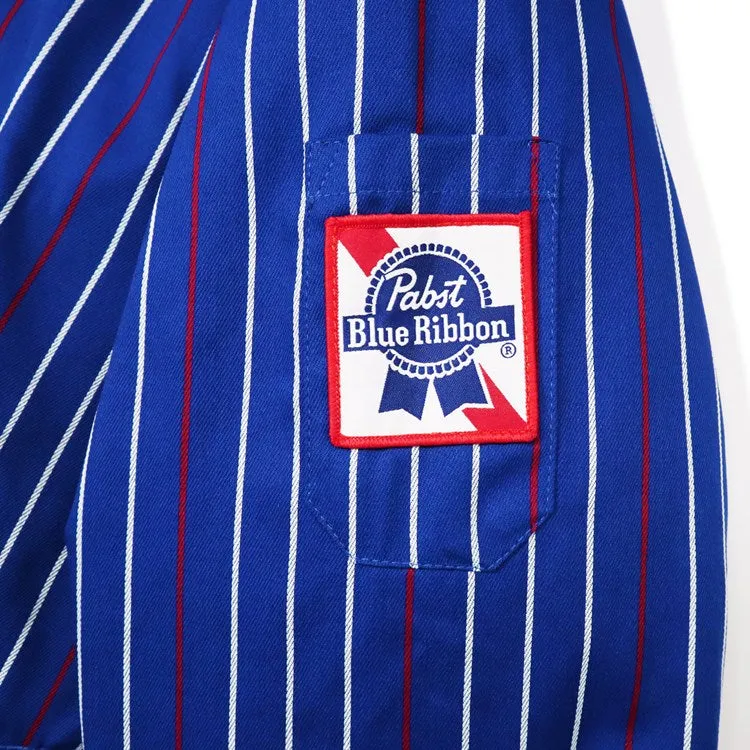 Cookman Delivery Jacket EX Warm - Pabst Stripe : Blue