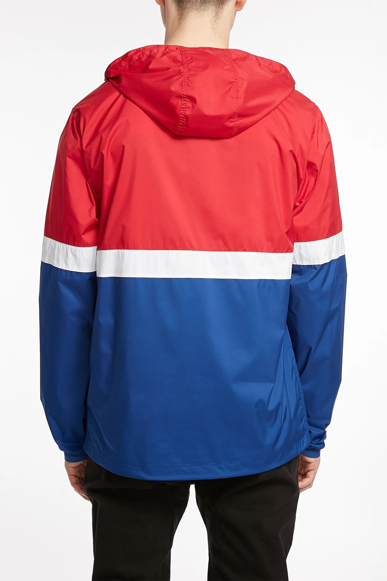 DC Guys Red Dagup Triple Block Windbreaker