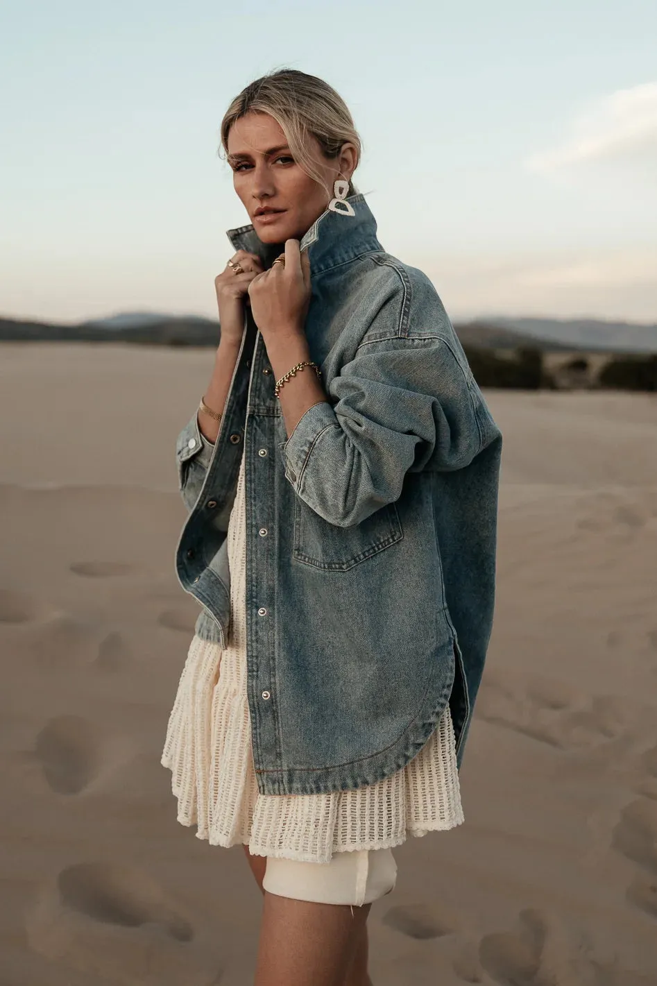 Eloise Denim Jacket in Blue