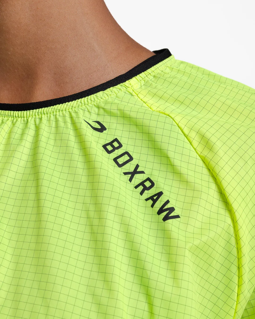 Genaro Cropped Windbreaker Crew - Neon Yellow