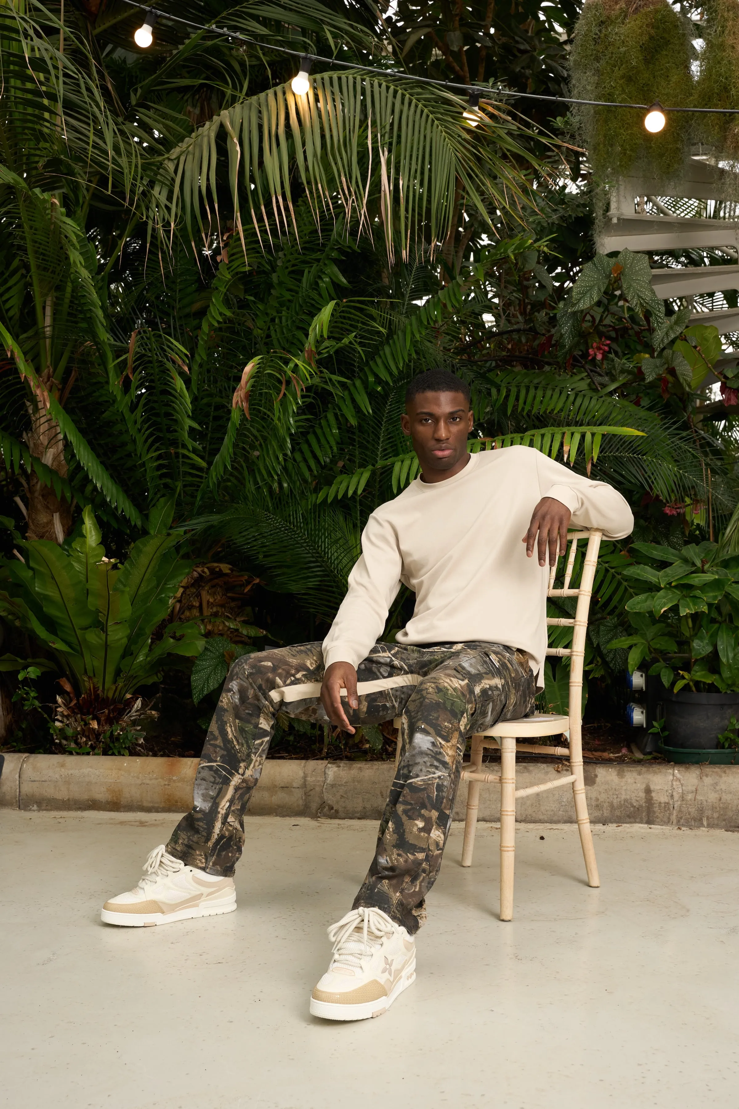 GENERAL CARGO FLARE PANT - WOODLAND CAMO