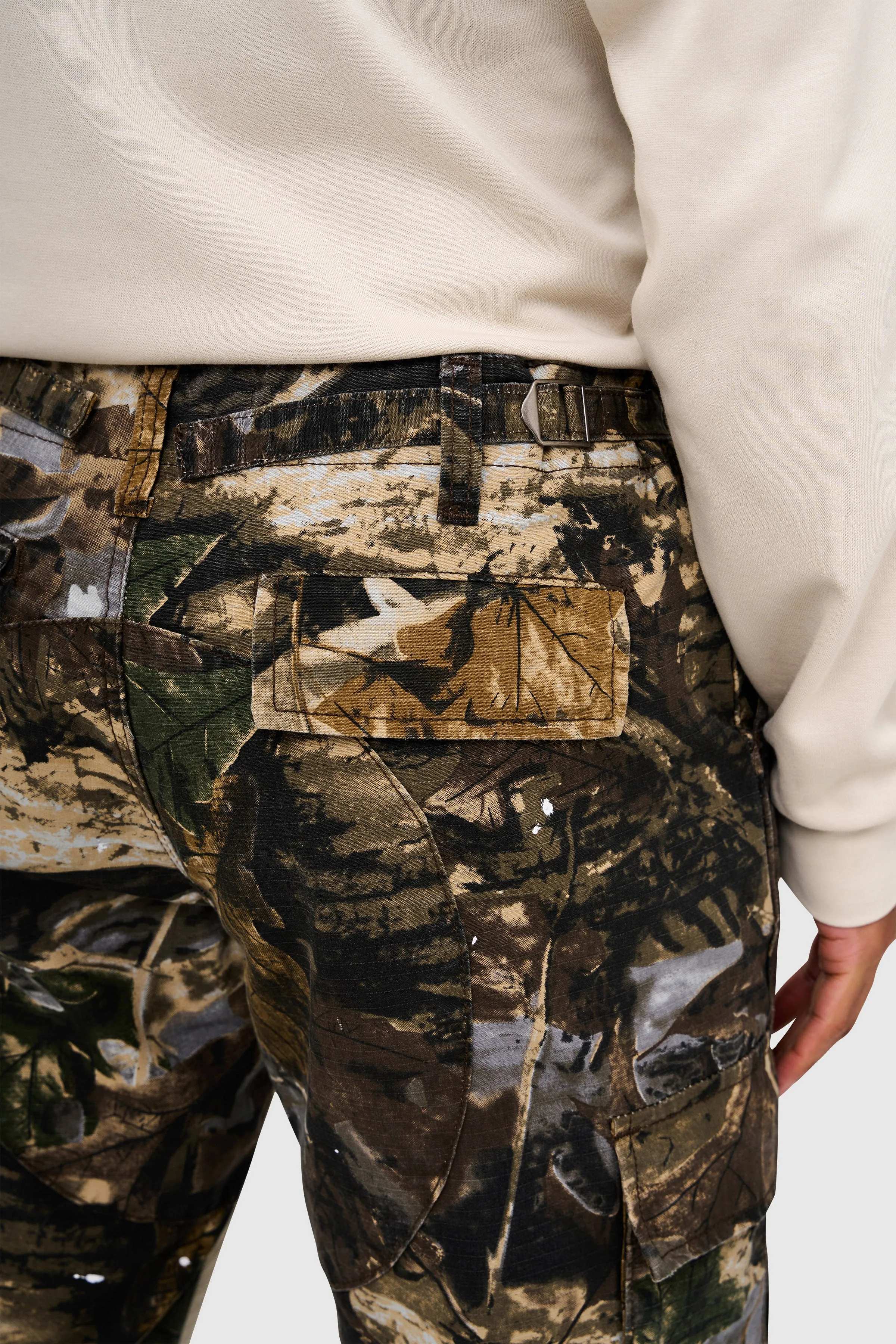 GENERAL CARGO FLARE PANT - WOODLAND CAMO