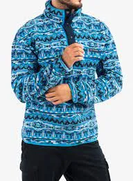 Helvetia Half Snap Fleece - Bright Indigo 8