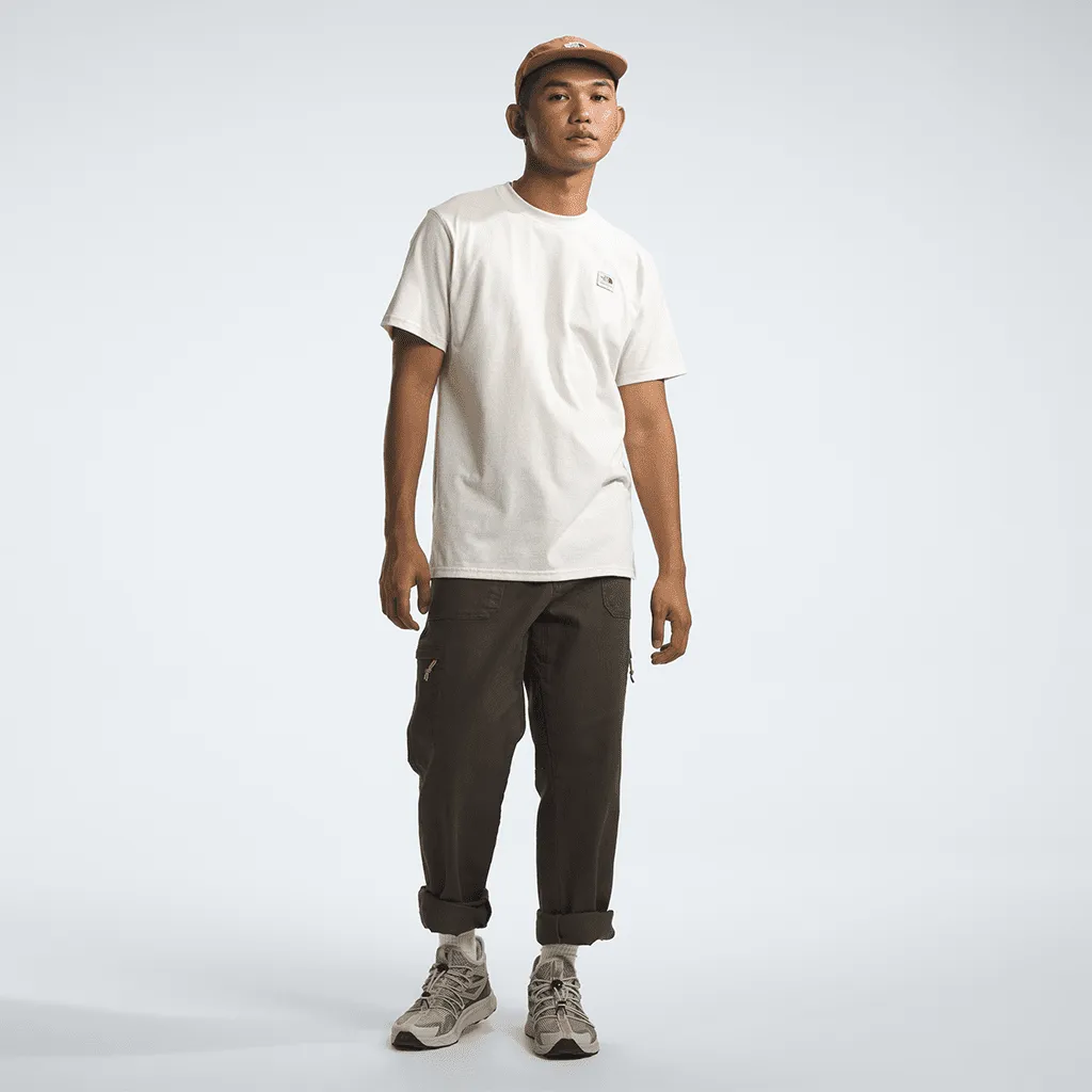 Heritage patch t-shirt - Heather white dune