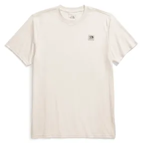 Heritage patch t-shirt - Heather white dune