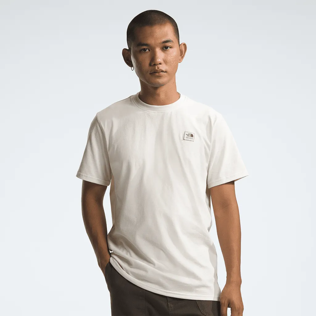 Heritage patch t-shirt - Heather white dune