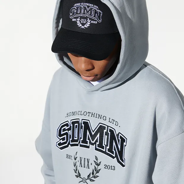 Imperial Varsity Washed Hoodie [Storm Grey]