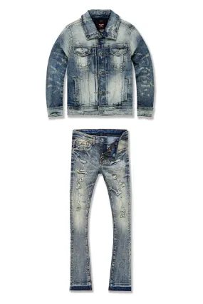 Kids Hamilton Rockport Stacked Denim Set (Lager)