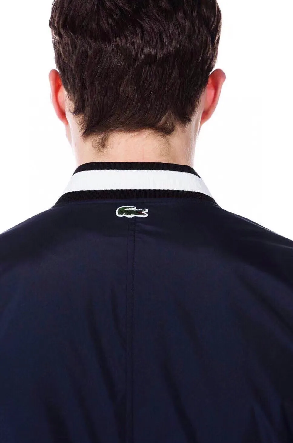 LACOSTE Men’s Lightweight Windbreaker- Navy