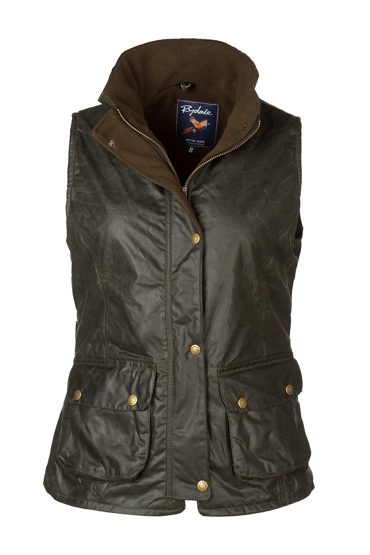 Ladies Fleece Lined Wax Waistcoat - Wrelton