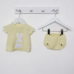 Lemon Knitted Bunny Top & Short