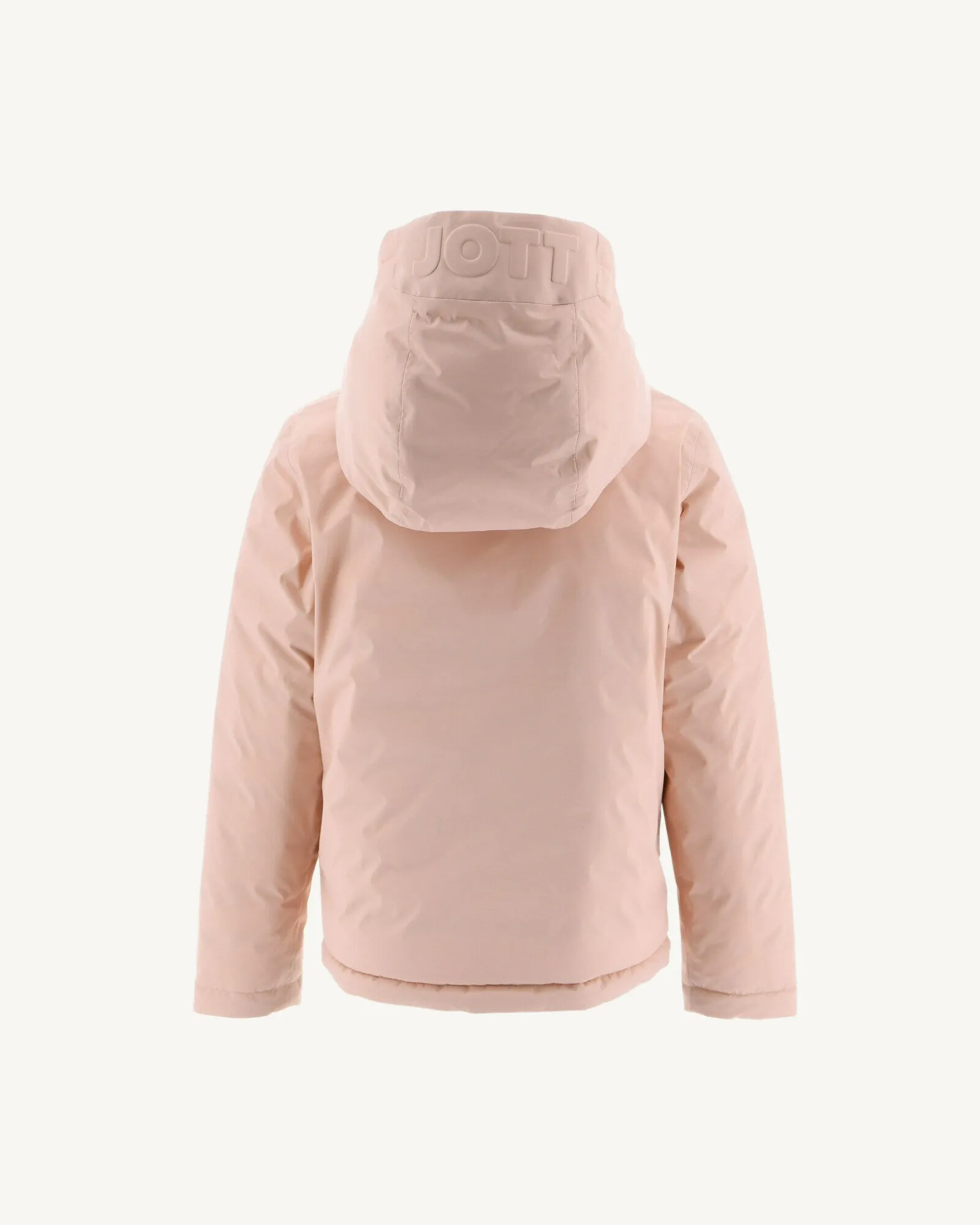 Light Pink/Aubergine Reversible Hooded Down Jacket Zurich