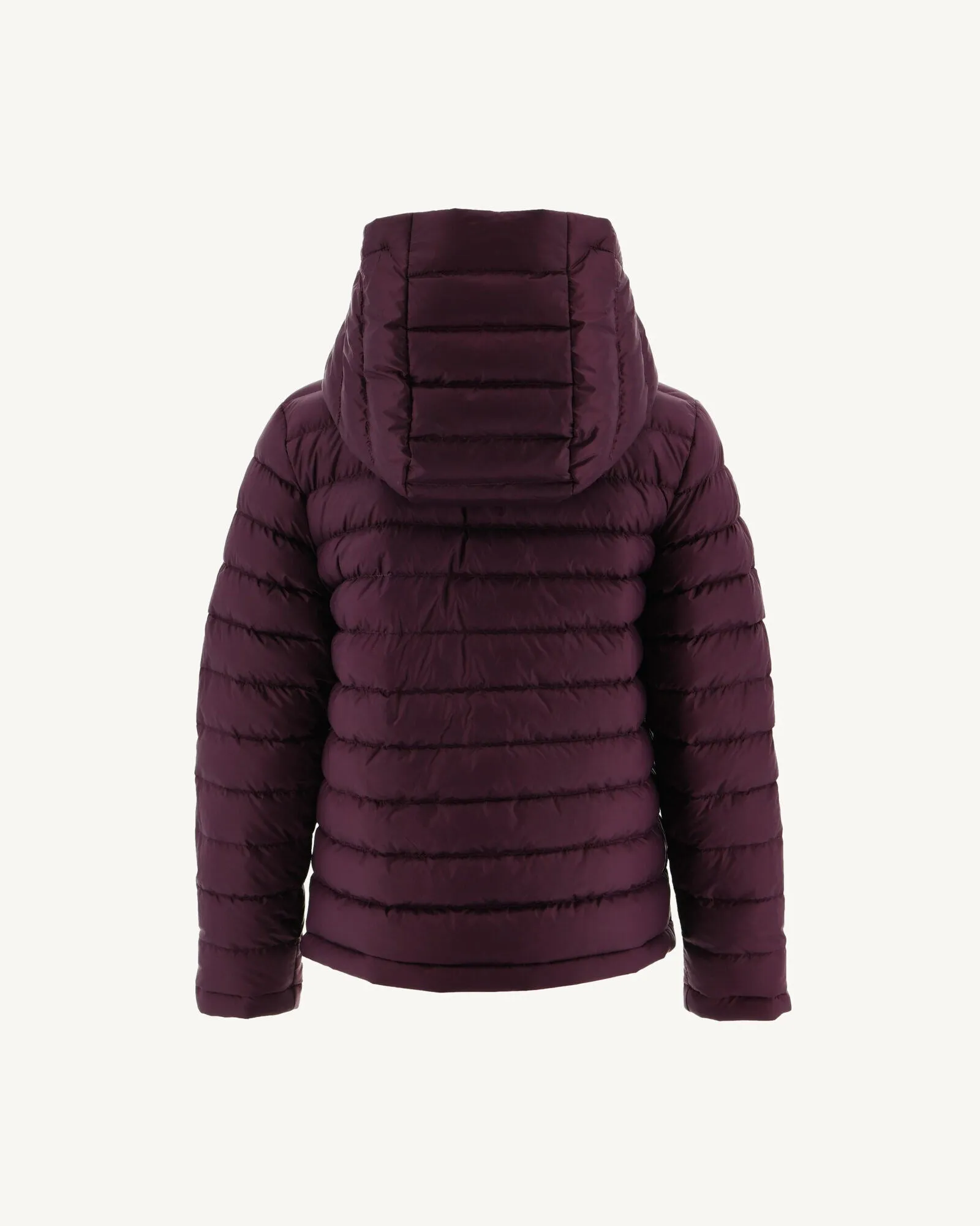 Light Pink/Aubergine Reversible Hooded Down Jacket Zurich