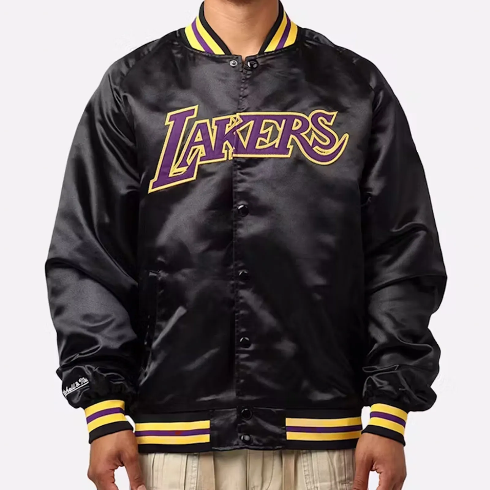 Los Angeles lakers Lightweight Satin Jacket NBA By Mitchell & Ness