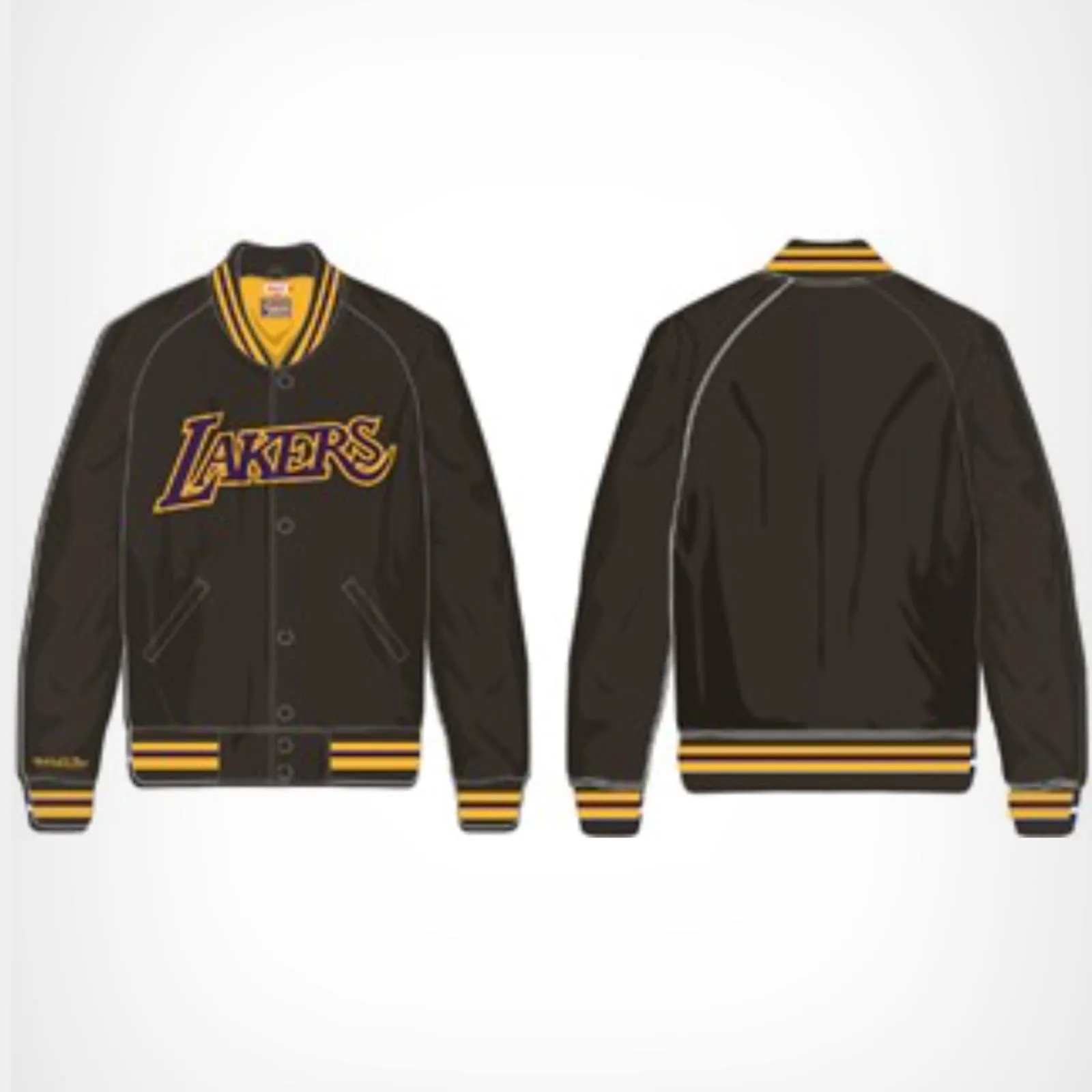 Los Angeles lakers Lightweight Satin Jacket NBA By Mitchell & Ness