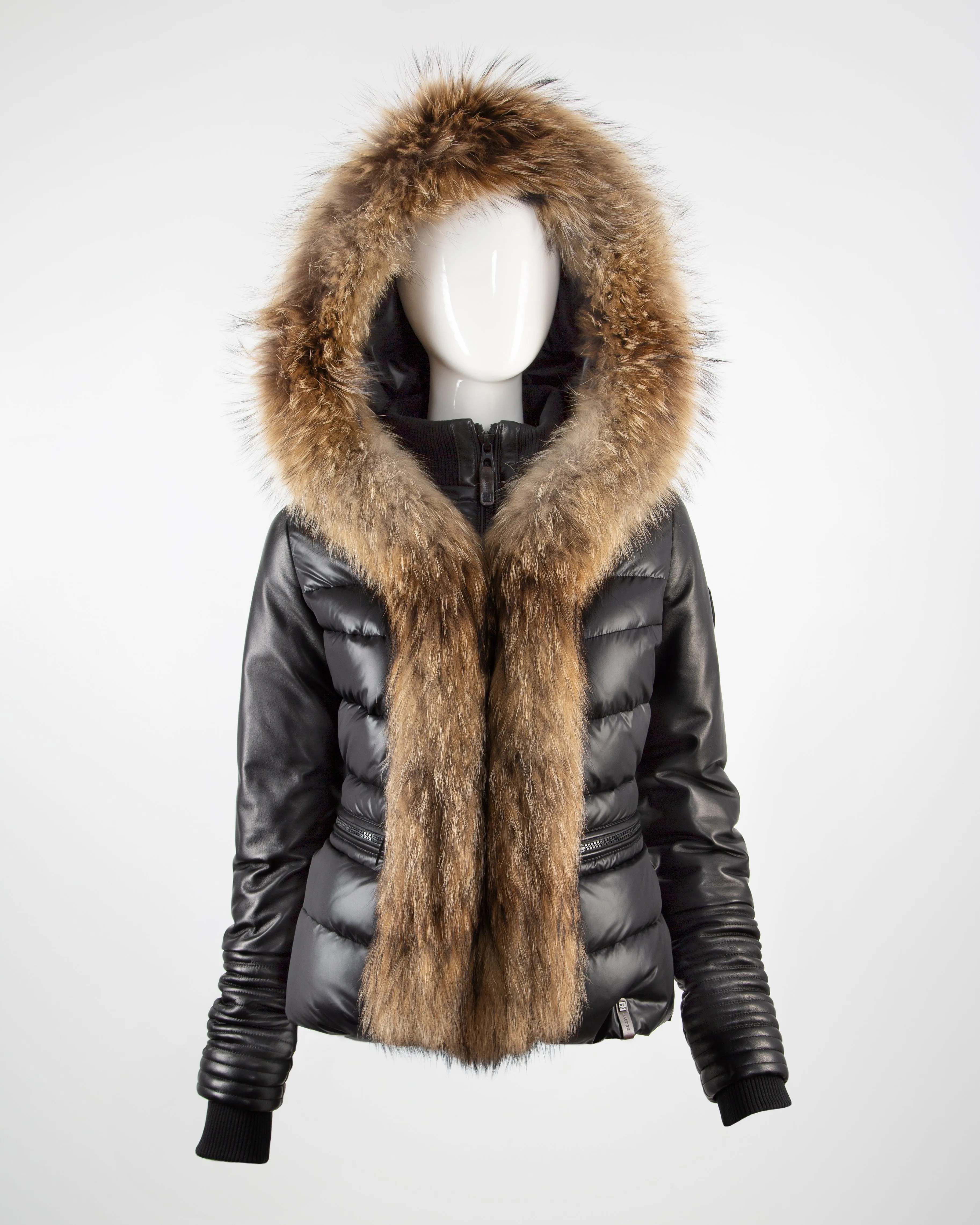 MARIANA Down Jacket With Fur Trim