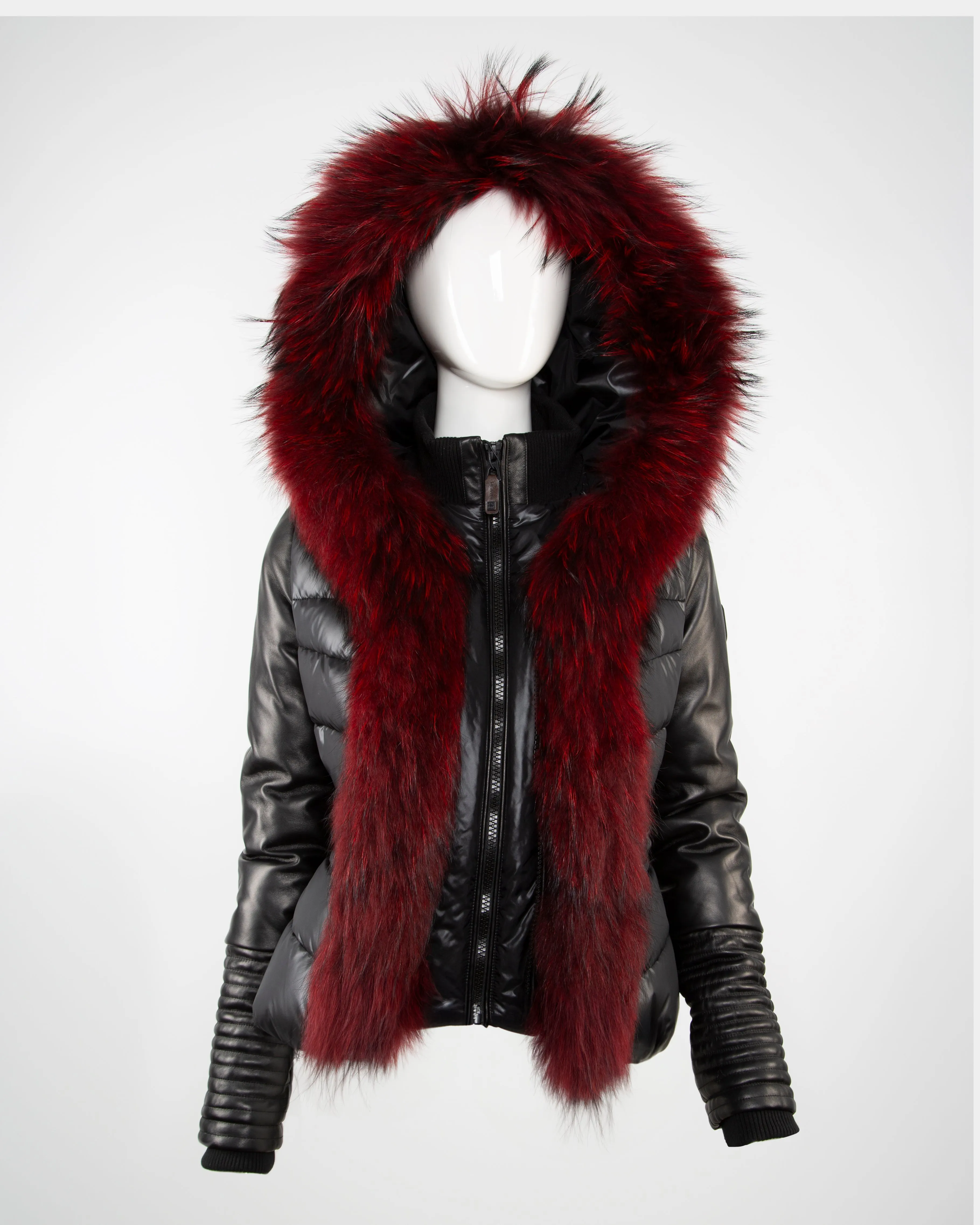 MARIANA Down Jacket With Fur Trim