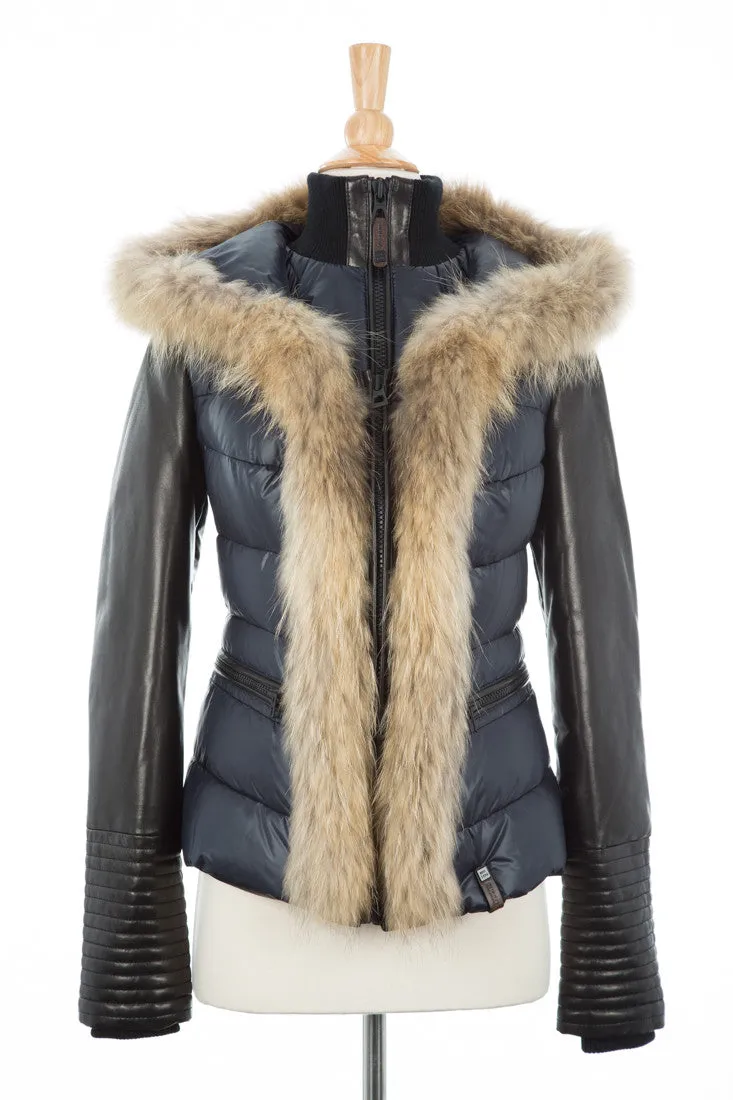 MARIANA Down Jacket With Fur Trim