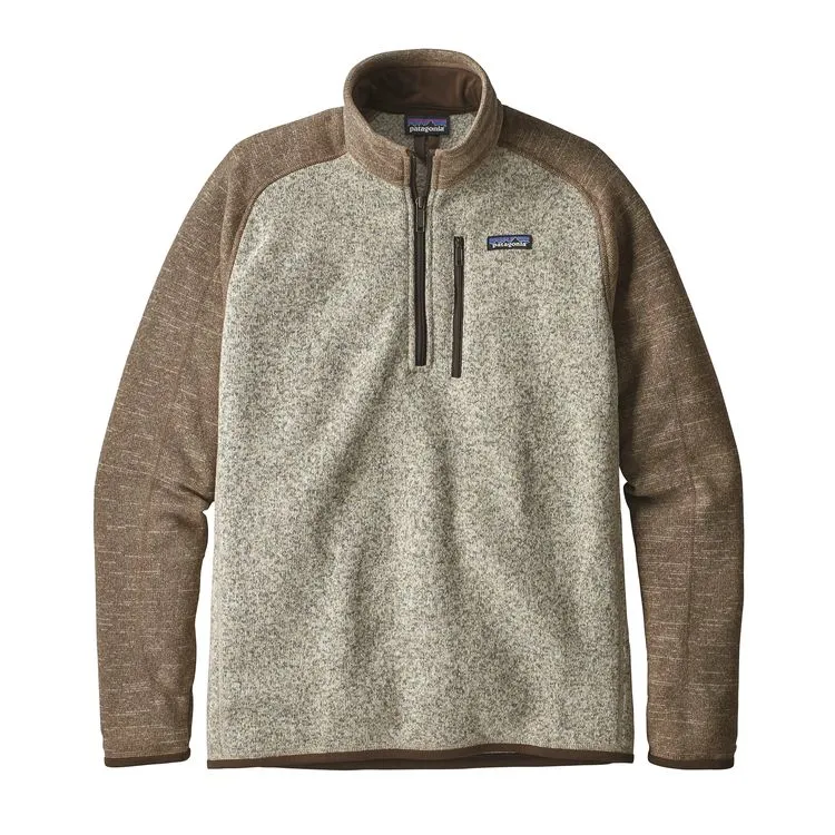 Men's Patagonia | Better Sweater Quarter Zip | Bleached Stone