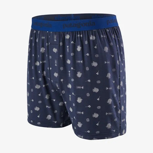 Men's Patagonia | Essential Boxers | Fire Floral New Navy