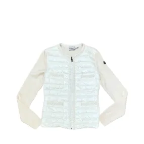 Moncler Crochet-Trimmed Padded Cardigan - Size Small